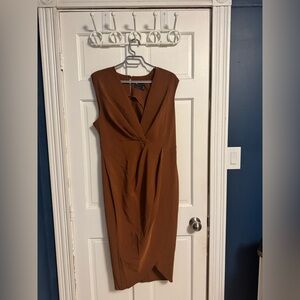 Brown Sleeveless Dress